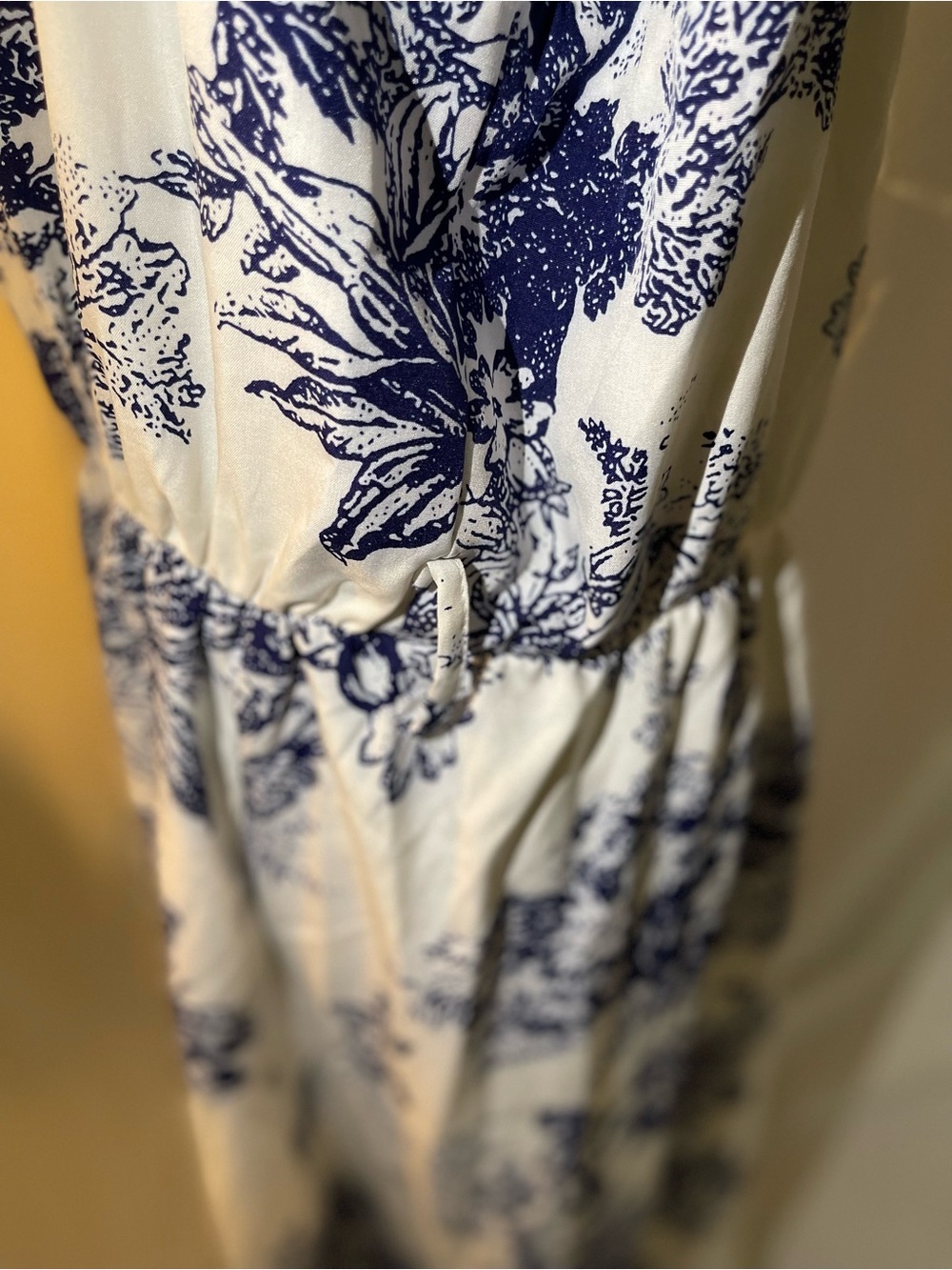 BloomChic White & Navy Floral Maxi Dress - Picture 8 of 12
